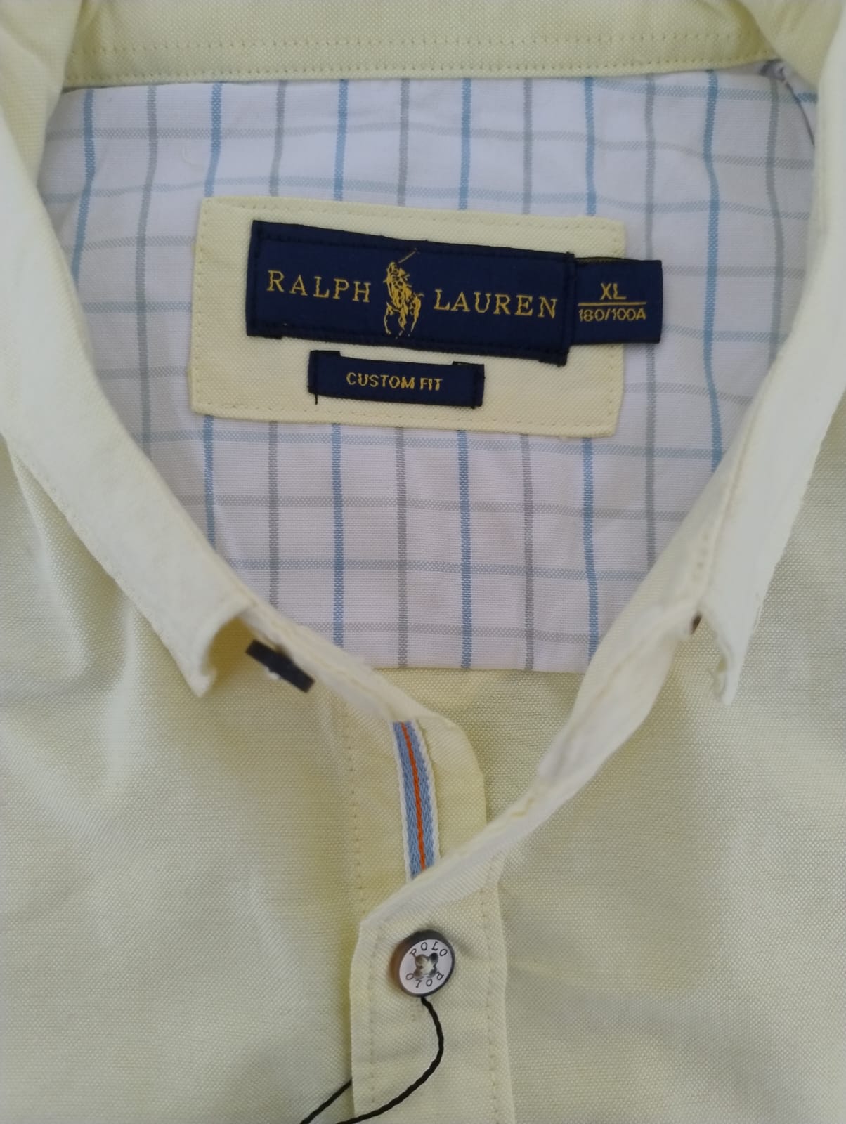 CAMISA MANGA LARGA RALPH AMARILLA