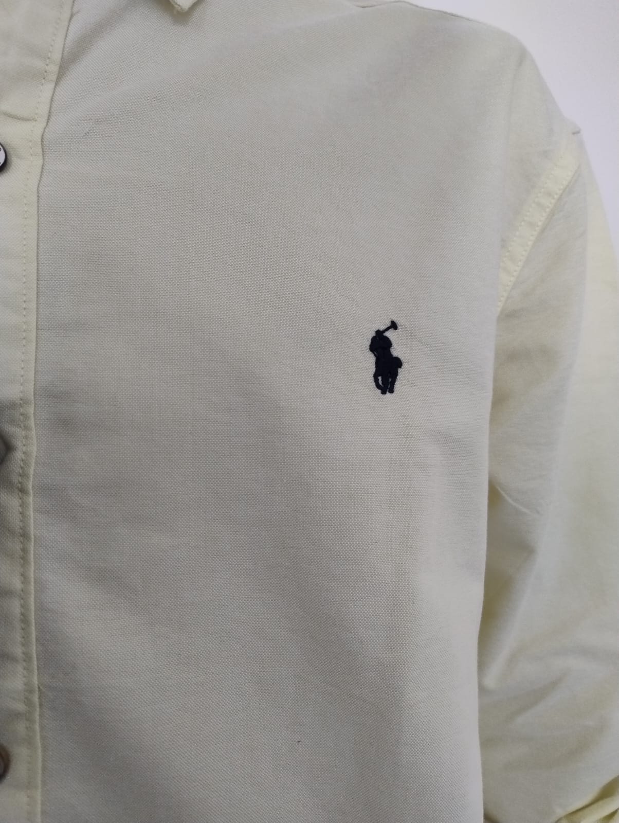 CAMISA MANGA LARGA RALPH AMARILLA