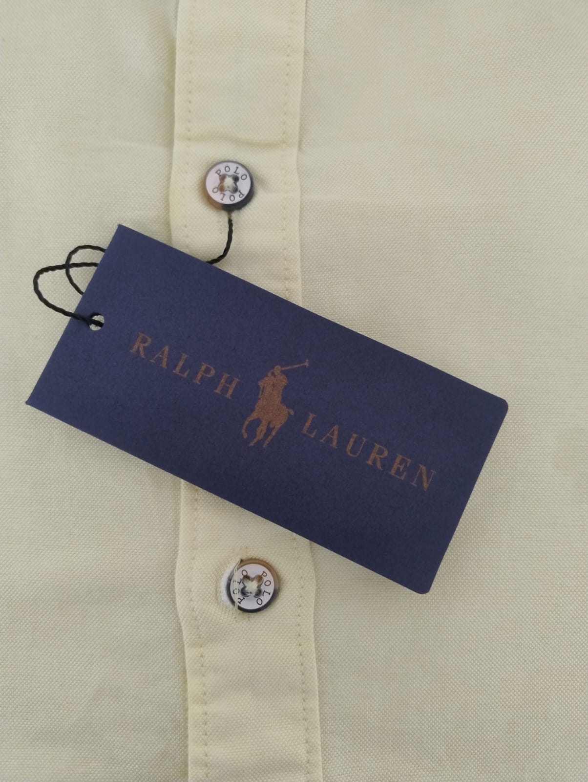 CAMISA MANGA LARGA RALPH AMARILLA