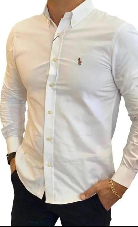 CAMISA MANGA LARGA RALPH BLANCA
