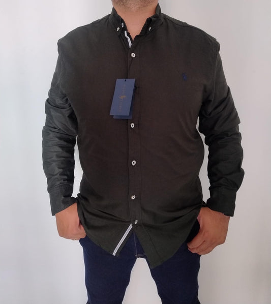 CAMISA MANGA LARGA RALPH VERDE OLIVA