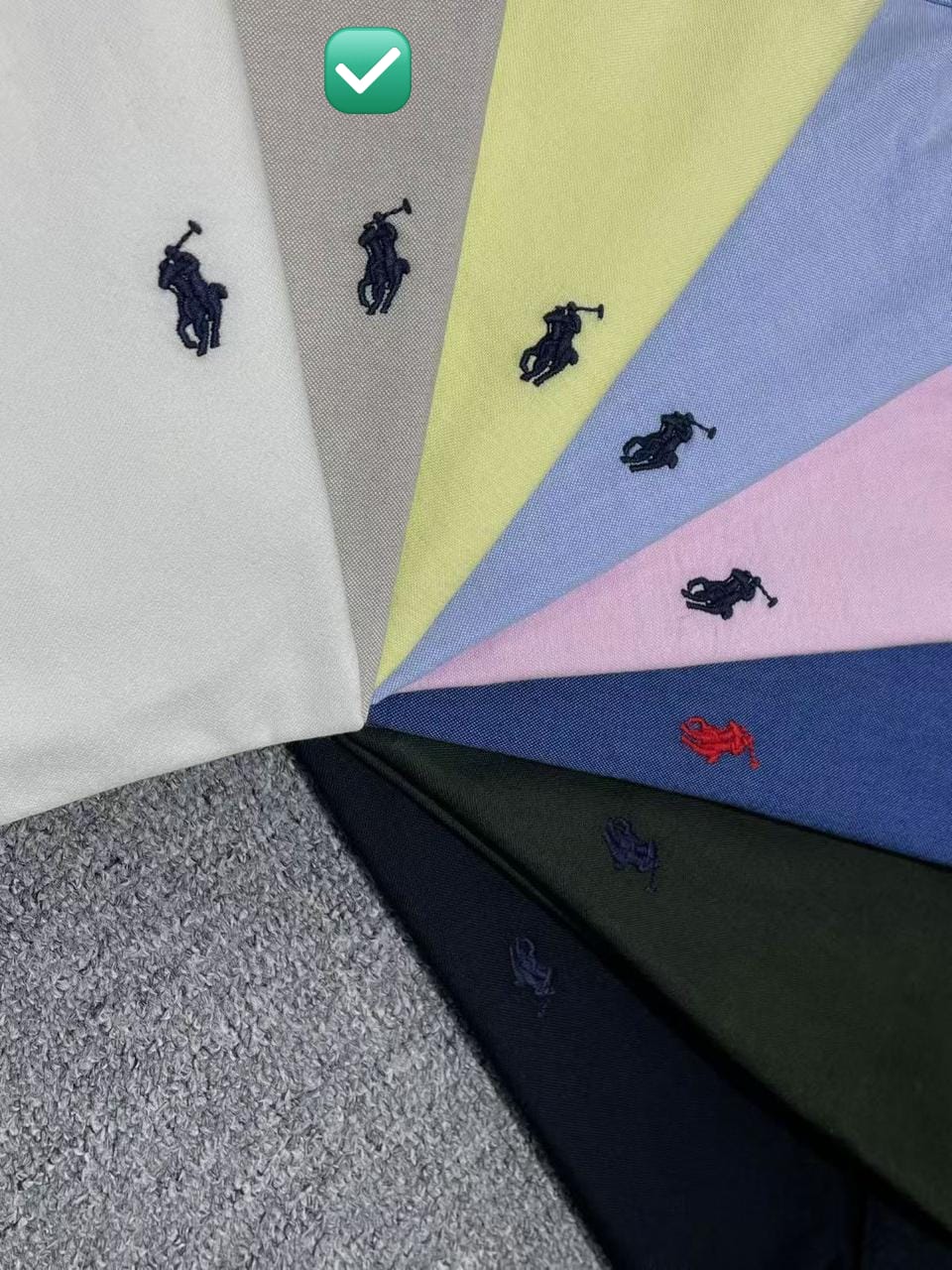 CAMISA MANGA LARGA RALPH GRIS