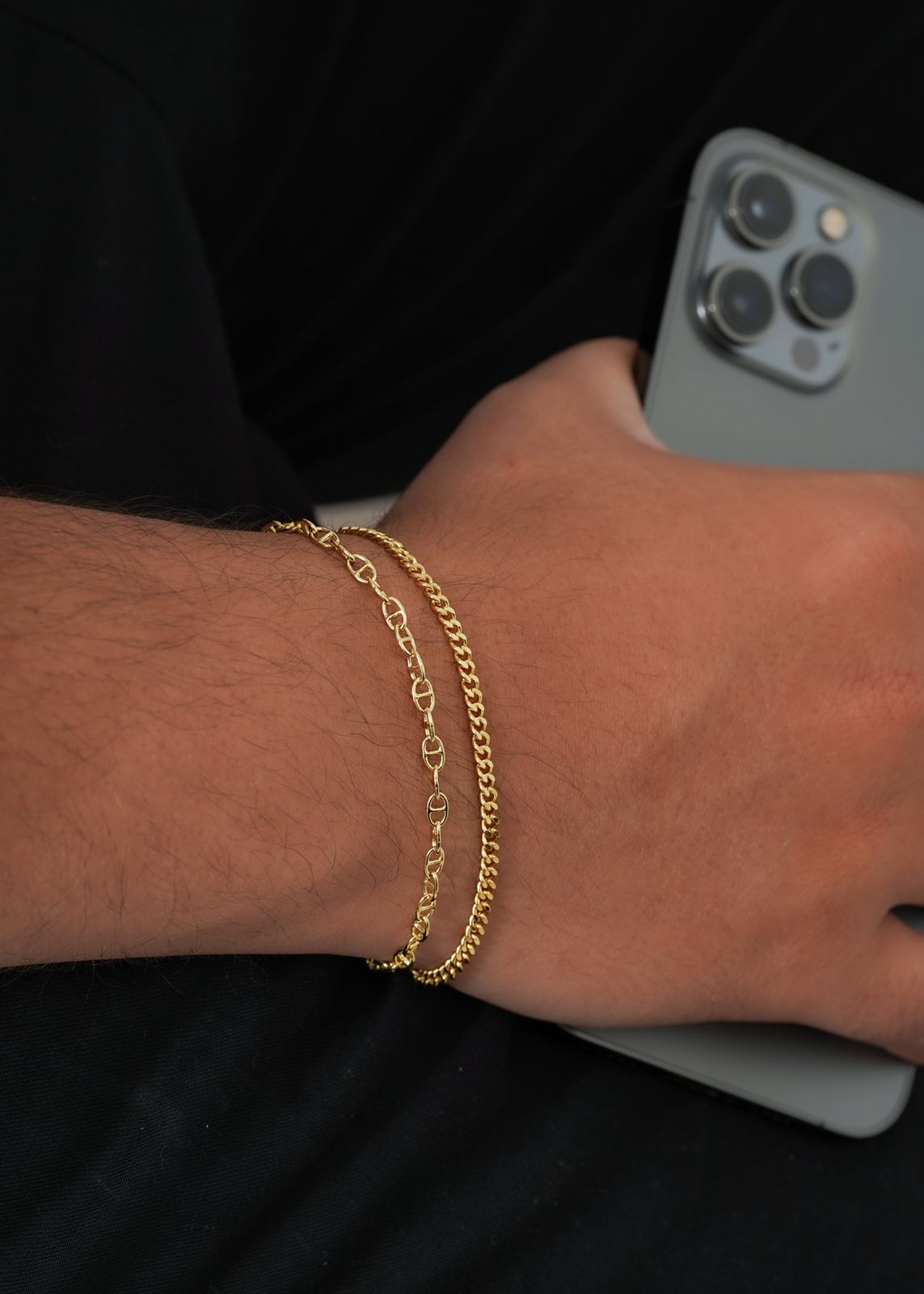 PULSERA CUBANA PLANA 20CM