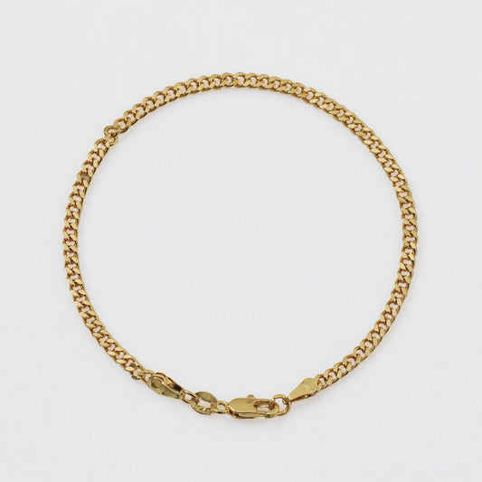 PULSERA CUBANA PLANA 20CM
