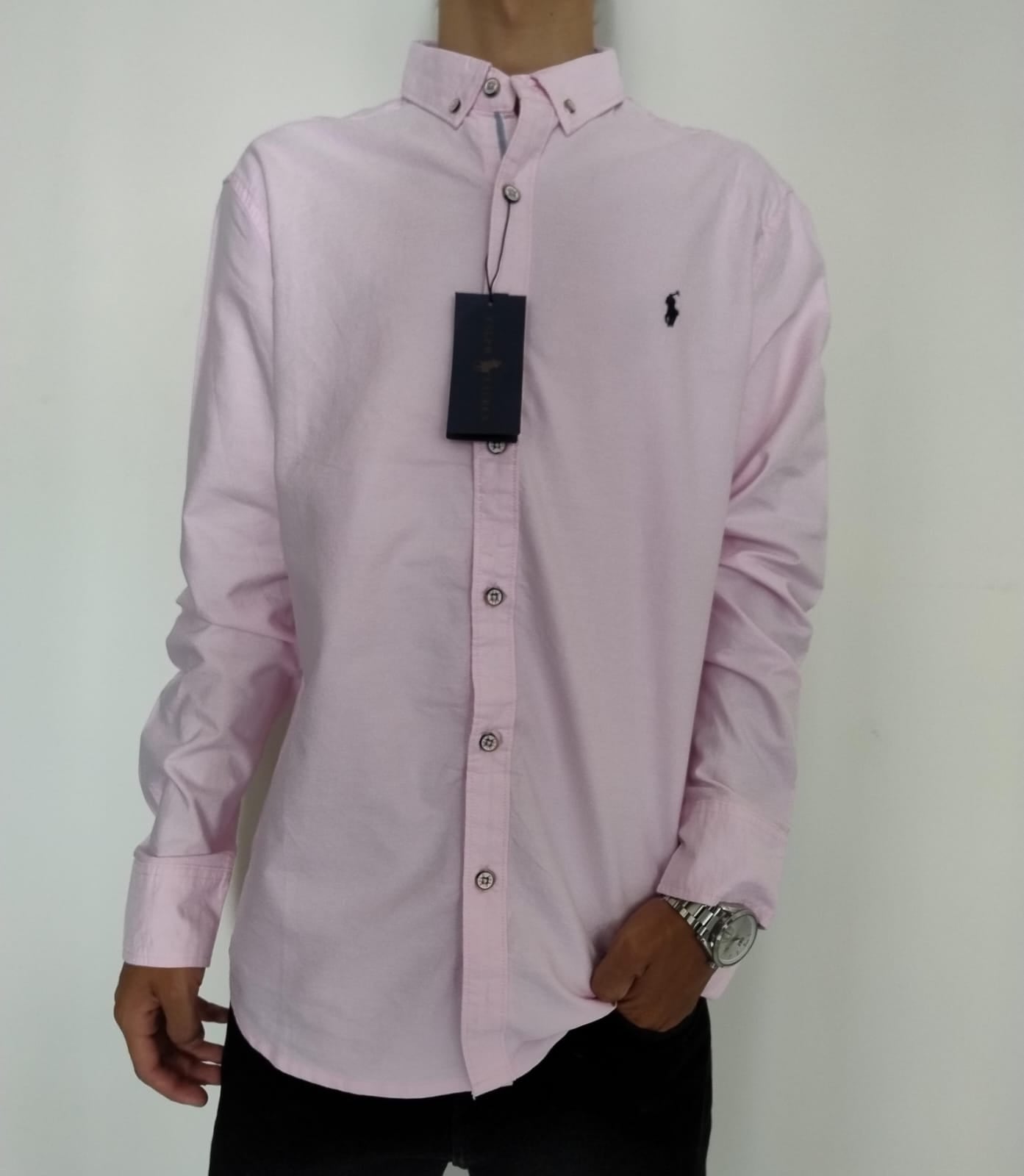 CAMISA MANGA LARGA RALPH  ROSA