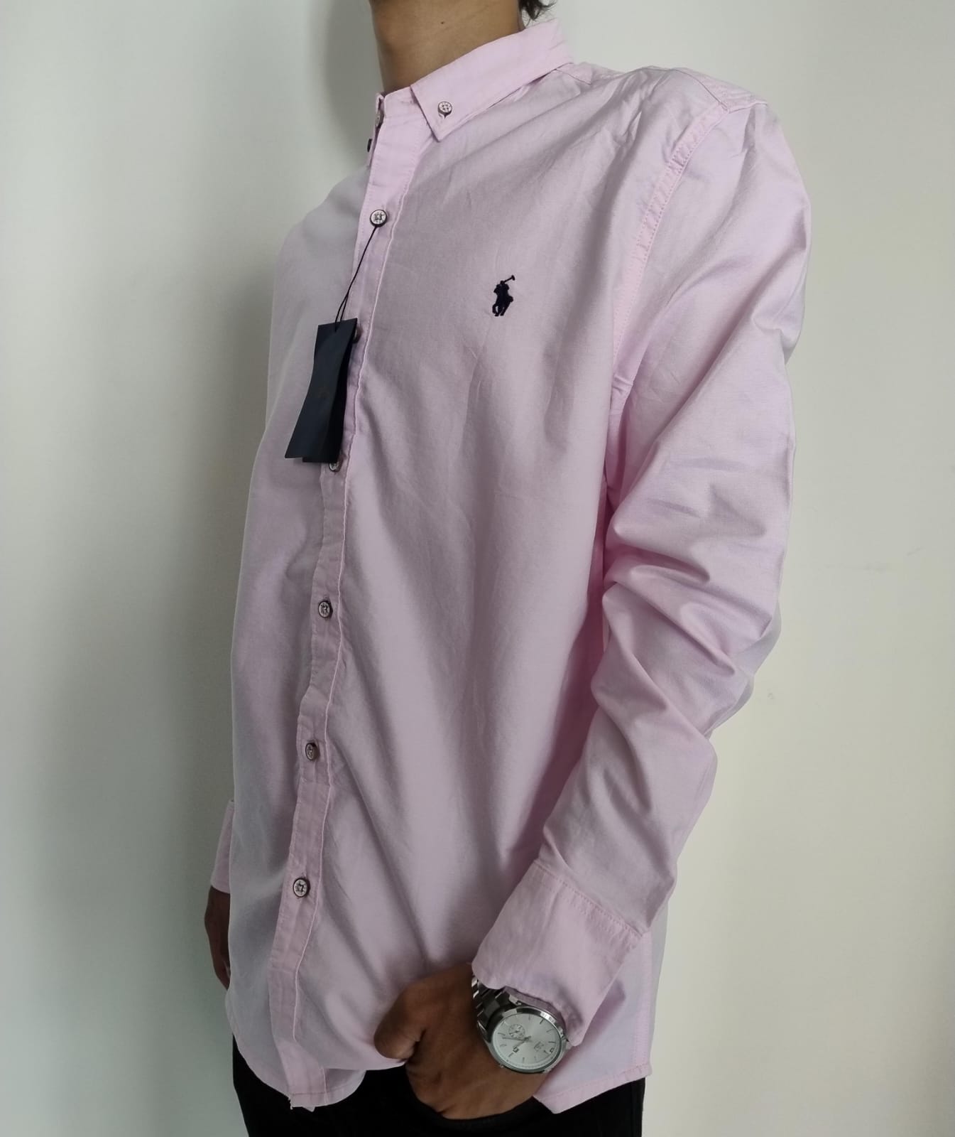 CAMISA MANGA LARGA RALPH  ROSA